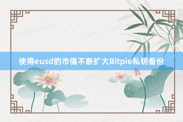 使得eusd的市值不断扩大Bitpie私钥备份