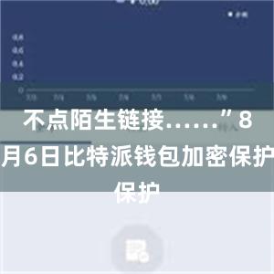 不点陌生链接……”8月6日比特派钱包加密保护