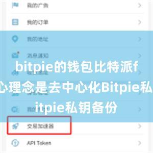 bitpie的钱包比特派fil的核心理念是去中心化Bitpie私钥备份