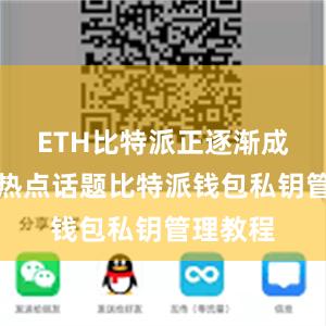 ETH比特派正逐渐成为新的热点话题比特派钱包私钥管理教程