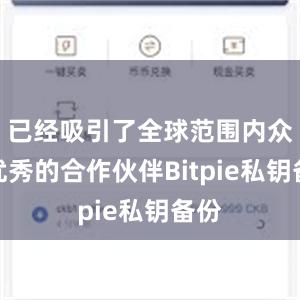 已经吸引了全球范围内众多优秀的合作伙伴Bitpie私钥备份