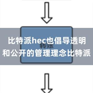 比特派hec也倡导透明和公开的管理理念比特派